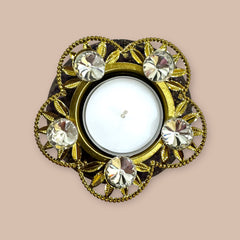 Amethyst Crystal Orgone Tealight Holder