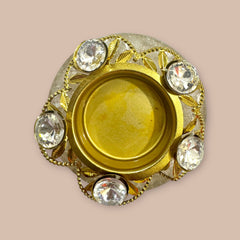 Clear Quartz Crystal Orgone Tealight Holder