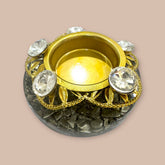 Pyrite Crystal Orgone Tealight Holder