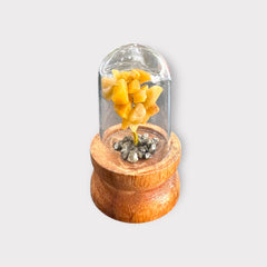 Yellow Aventurine Glass Tree