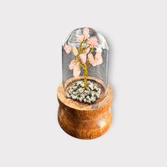 Rose Quartz Glass Tree