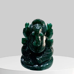 Green Jade Ganpati Ji (166 Gms)