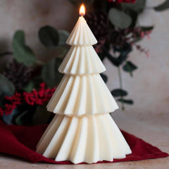 Geometric Tree Christmas Candle