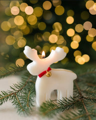 Reindeer Christmas Candle