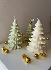 Pine Tree Christmas Candle