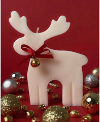 Reindeer Christmas Candle