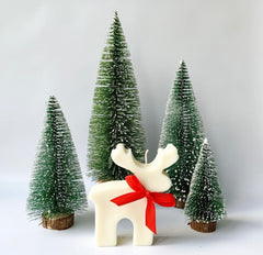 Reindeer Christmas Candle