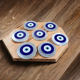 Evil Eye Selenite Coaster
