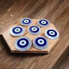 Evil Eye Selenite Coaster