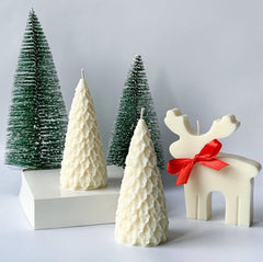 Leafy Tree Christmas Candle